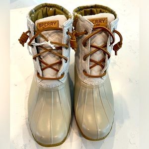 SPERRY quilted rain duck boots